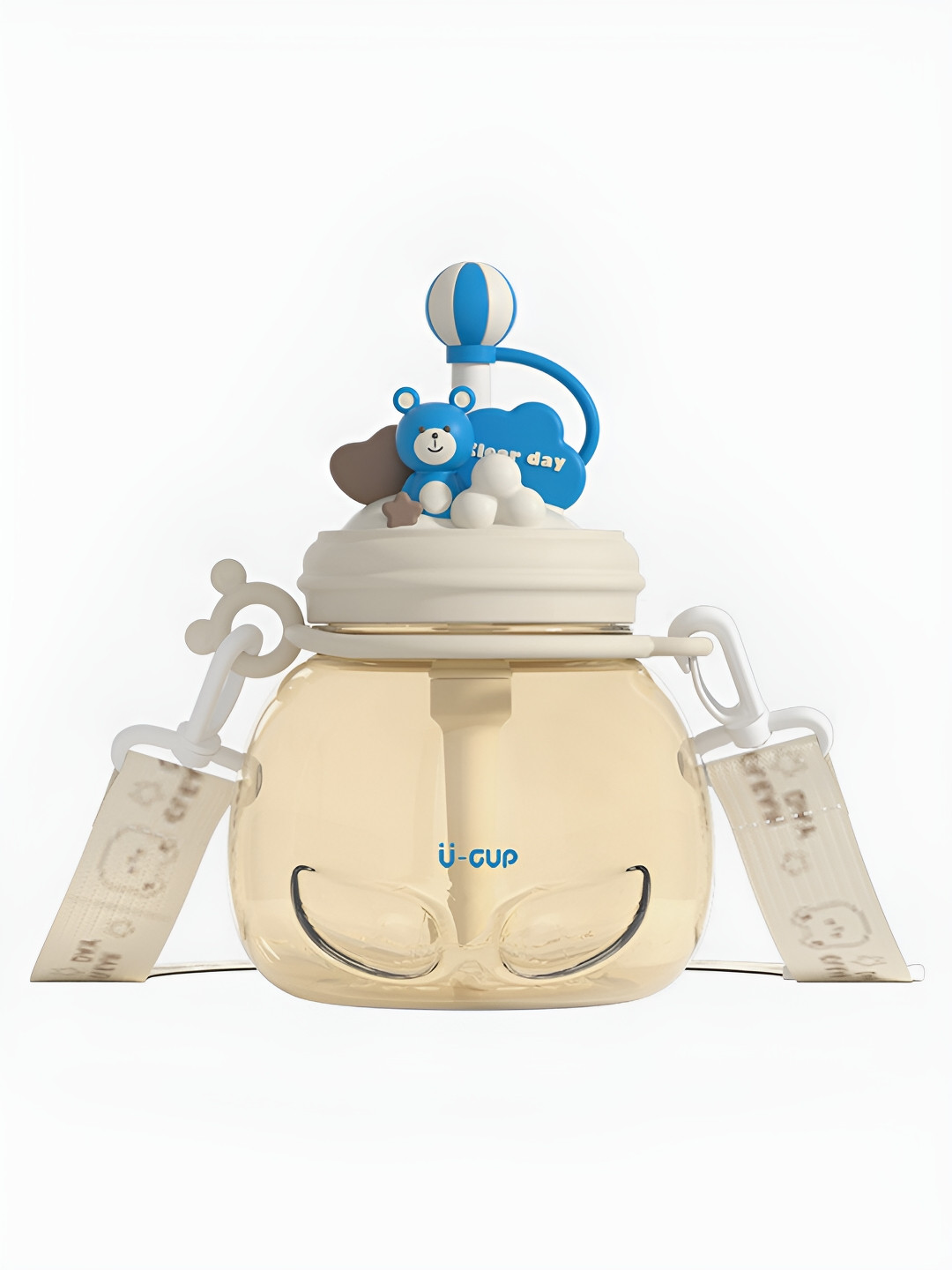 Little Surprise Box LLP White Conversational Tritan Spill Proof Sipper - 1L