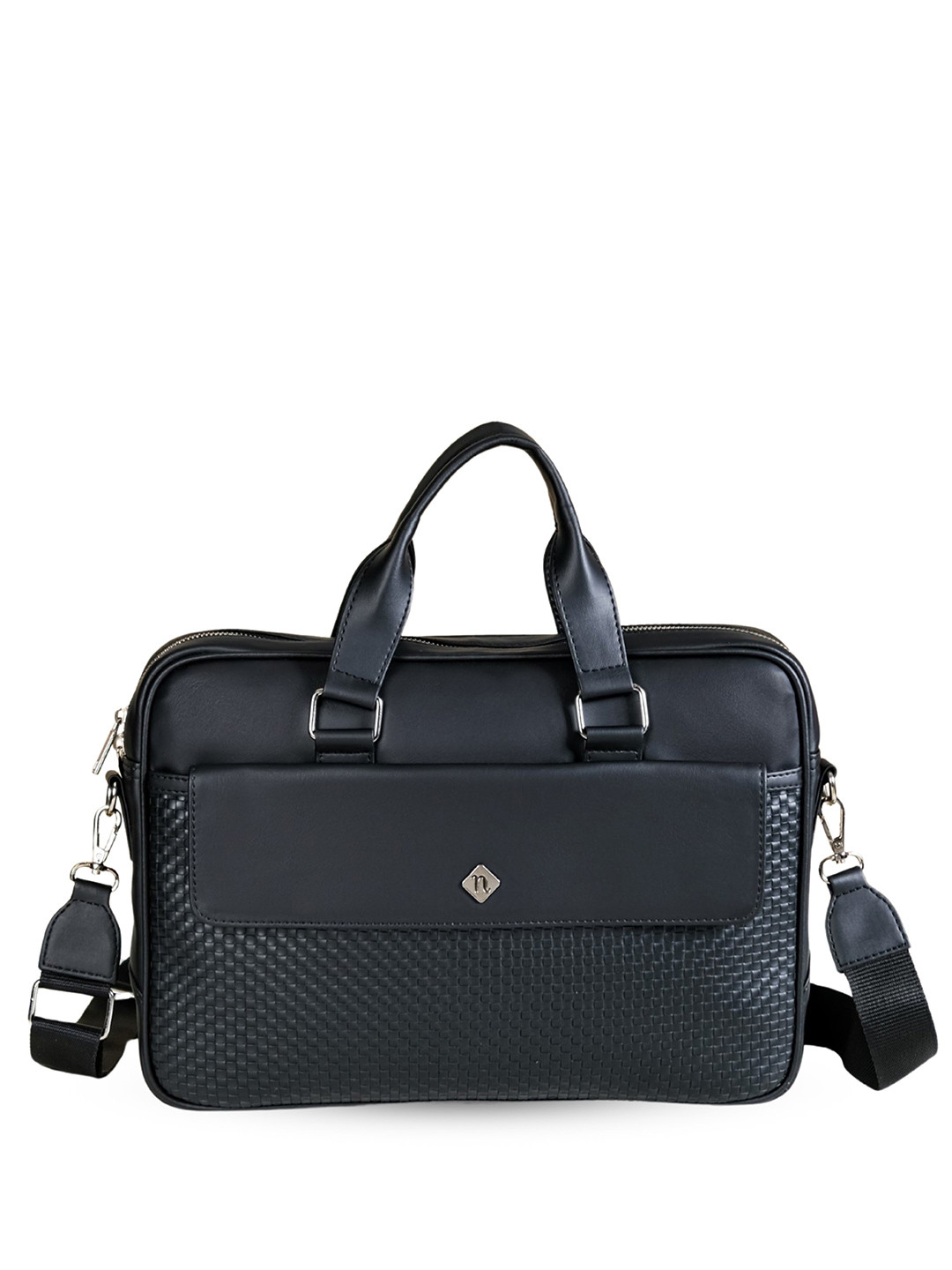 Nestasia Unisex Textured PU Laptop Bag
