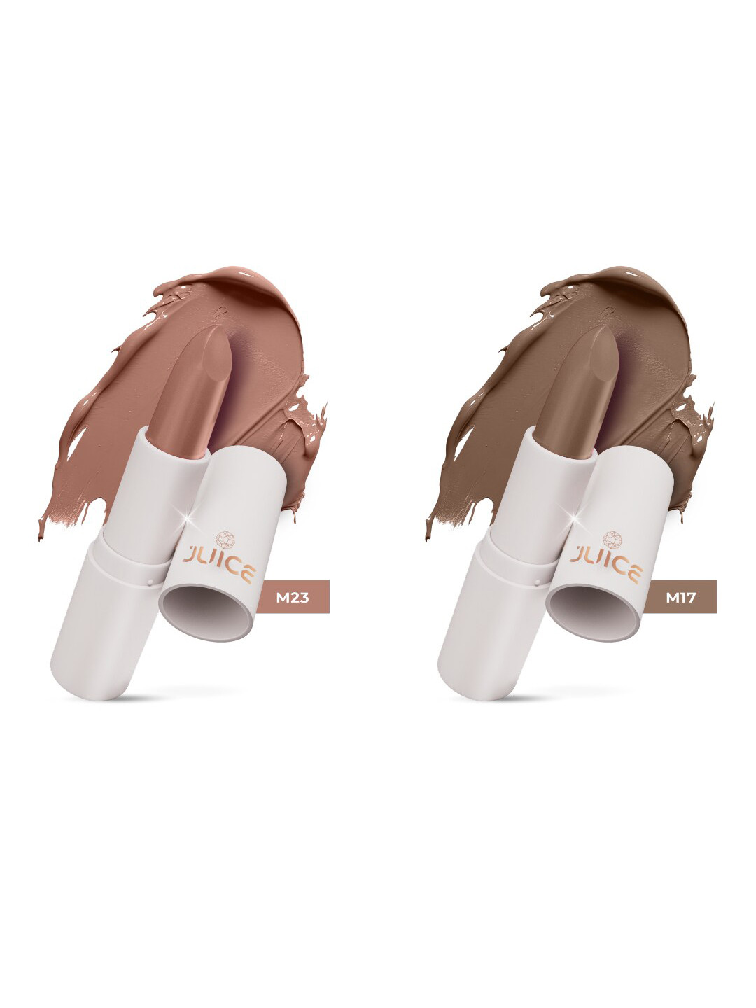 JUICE Set Of 2 Kiss Sensation Long Lasting Lipstick - 8 gm Each - M17-M23