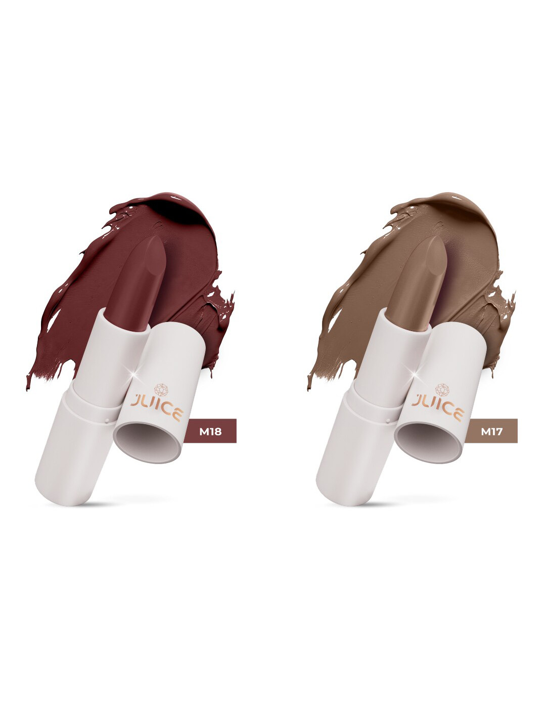 JUICE Kiss Sensation Set Of 2 Lipstick With Bio Retinol-4g Each-M17-M18