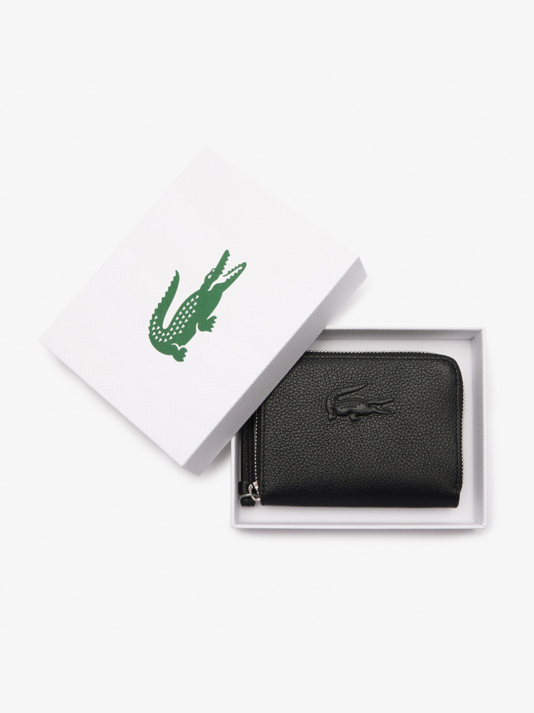Lacoste Women Textured Leather Zip Around Wallet