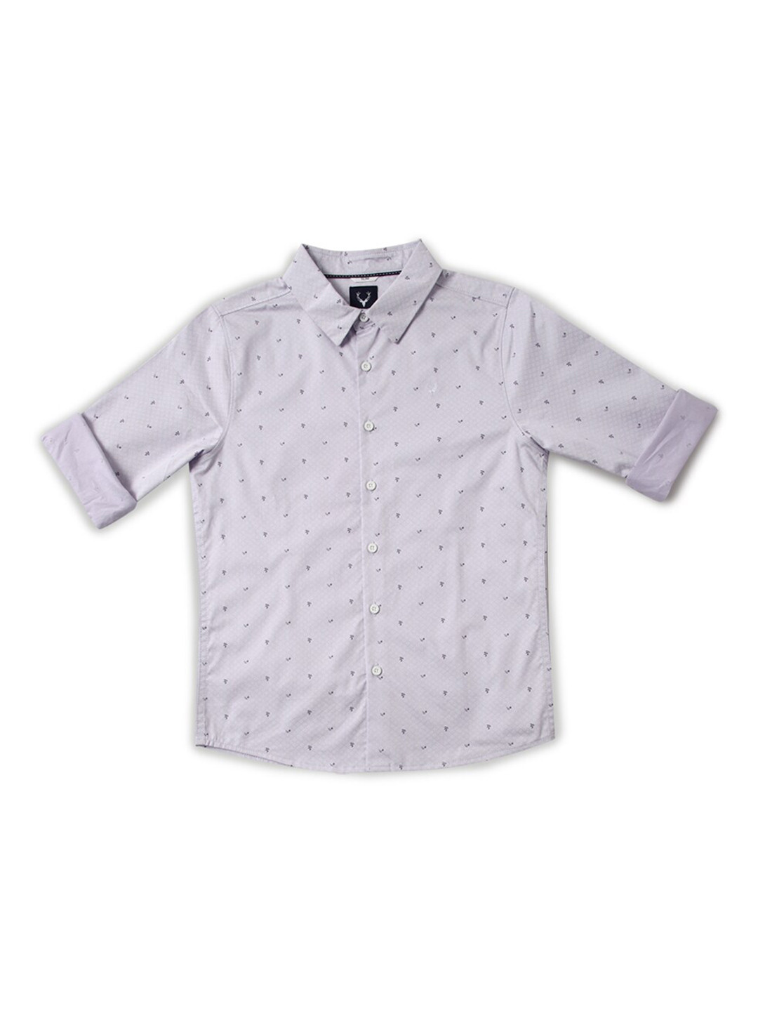 Allen Solly Junior Boys Slim Fit Opaque Printed Casual Shirt