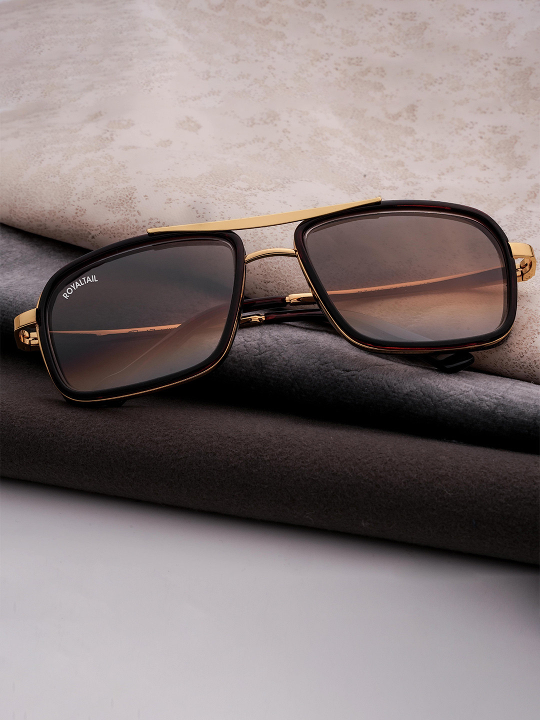 ROYALTAIL Unisex Square Sunglasses with UV Protected Lens RT-SUNG-031