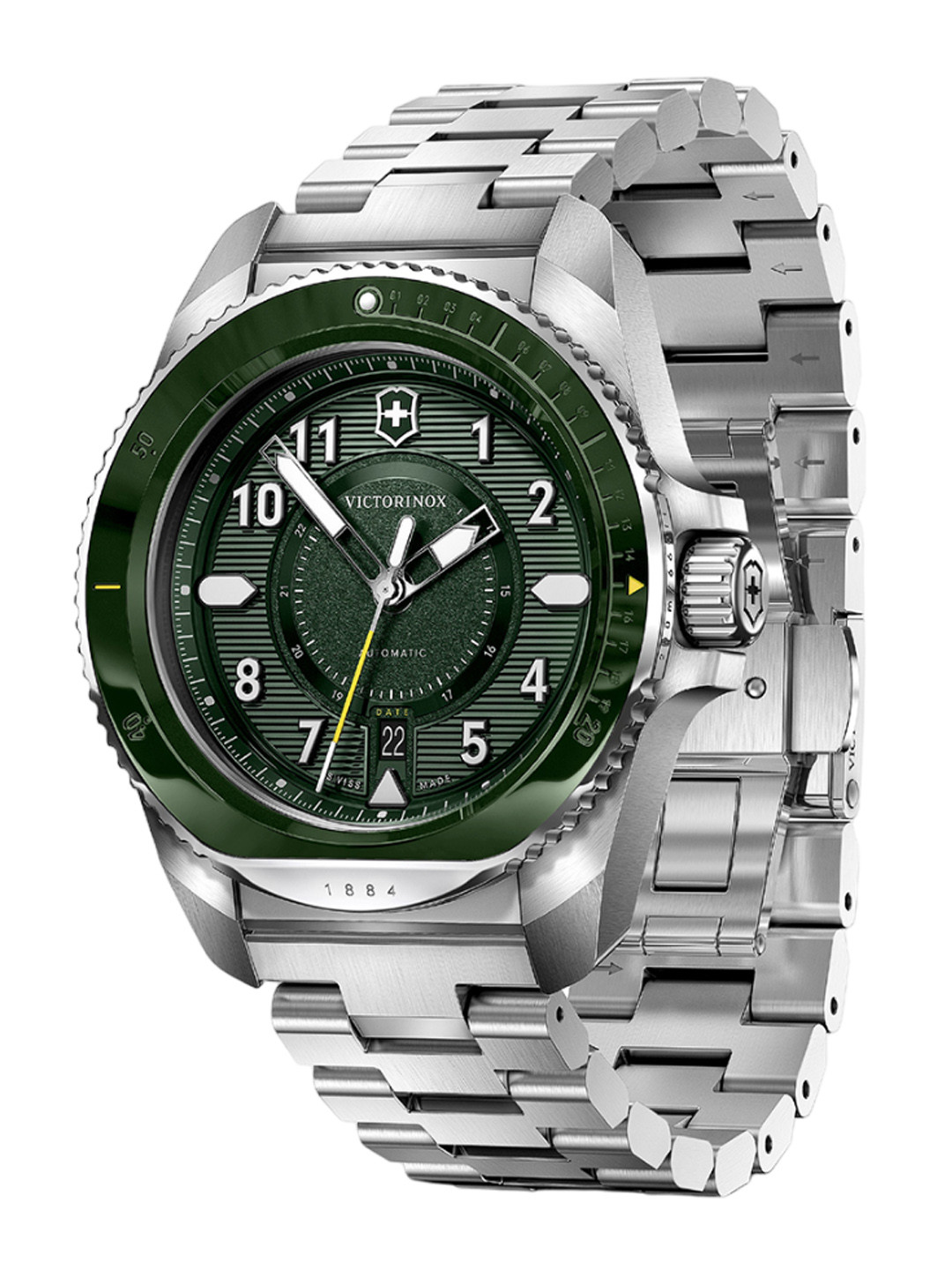 Victorinox Journey 1884 Men Stainless Steel Bracelet Style Straps Analogue Watch 242015