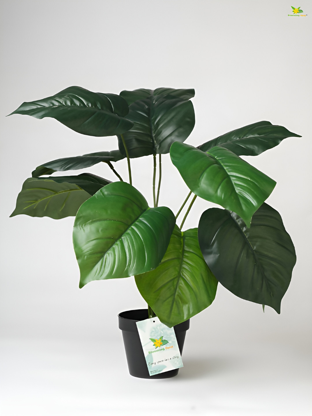 Blooming Floret Green Philodendron Artificial Plant With Pot