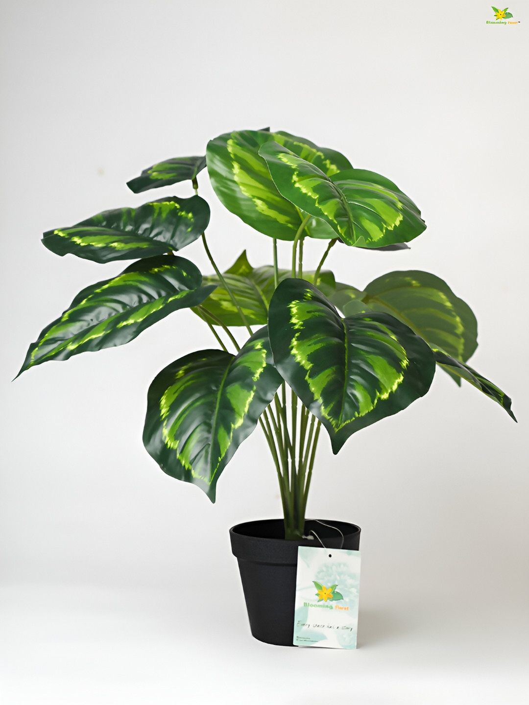 Blooming Floret Green Philodendron Artificial Plant With Pot