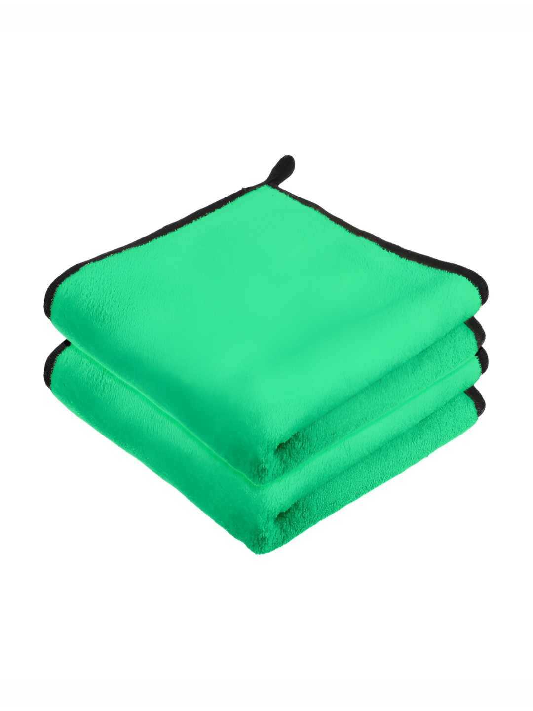 Kuber Industries 2Pcs Green 400 GSM Kitchen Cleaning Towel