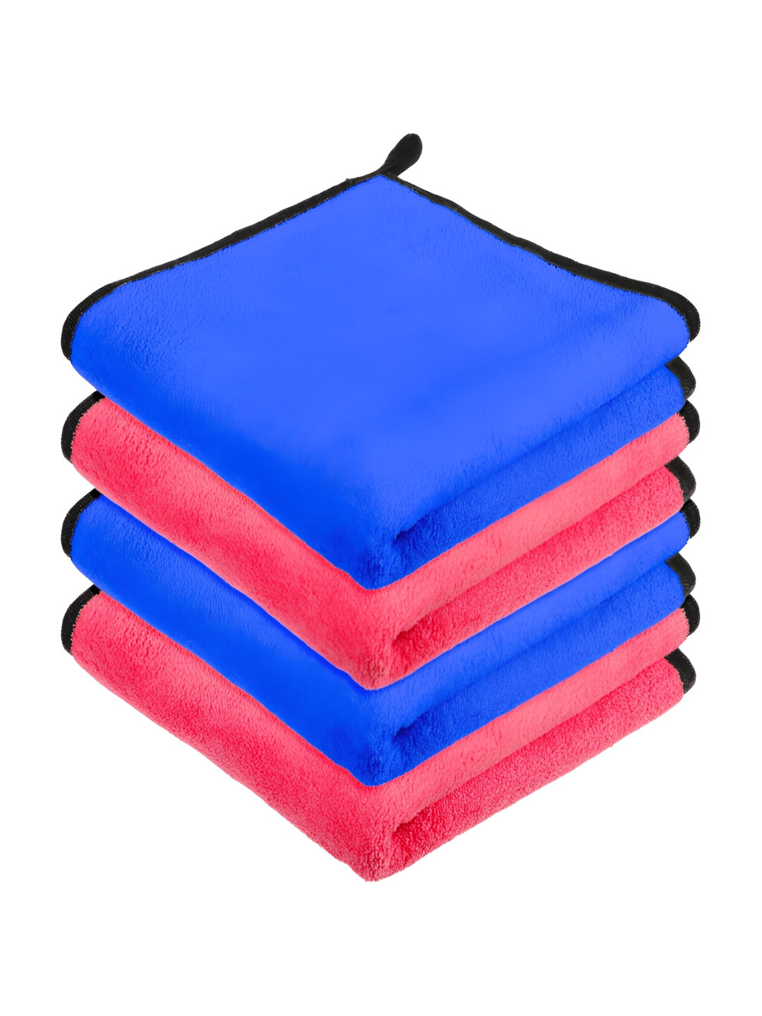 Kuber Industries 4Pcs Pink & Blue 400 GSM Kitchen Cleaning Towel