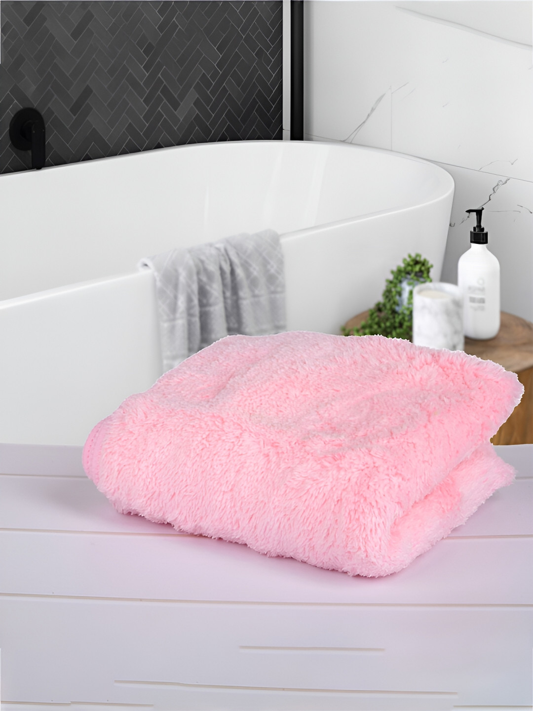 Kuber Industries 3Pcs Pink 350GSM Kitchen Towels