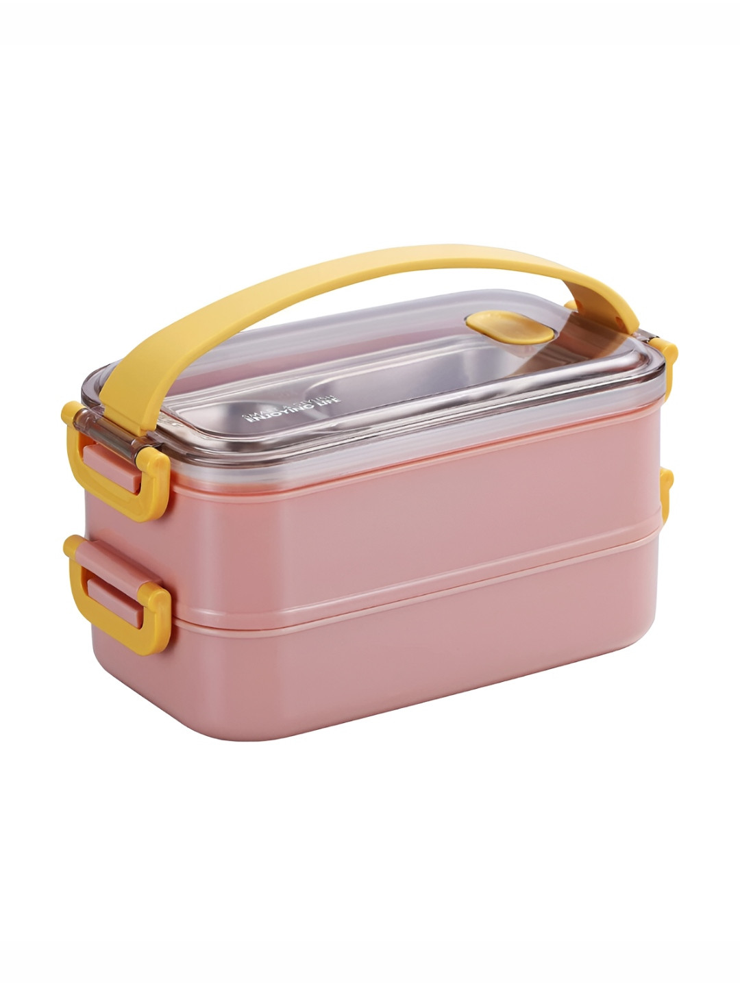 UniKart Bento Pink Dishwasher Safe Stainless Steel Lunch Box