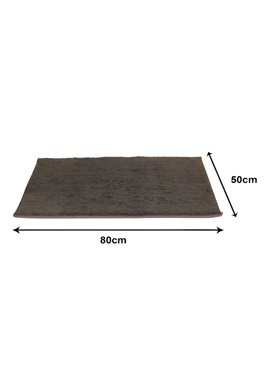 Aura Grey Microfiber Non Slip Bano Bath Mat