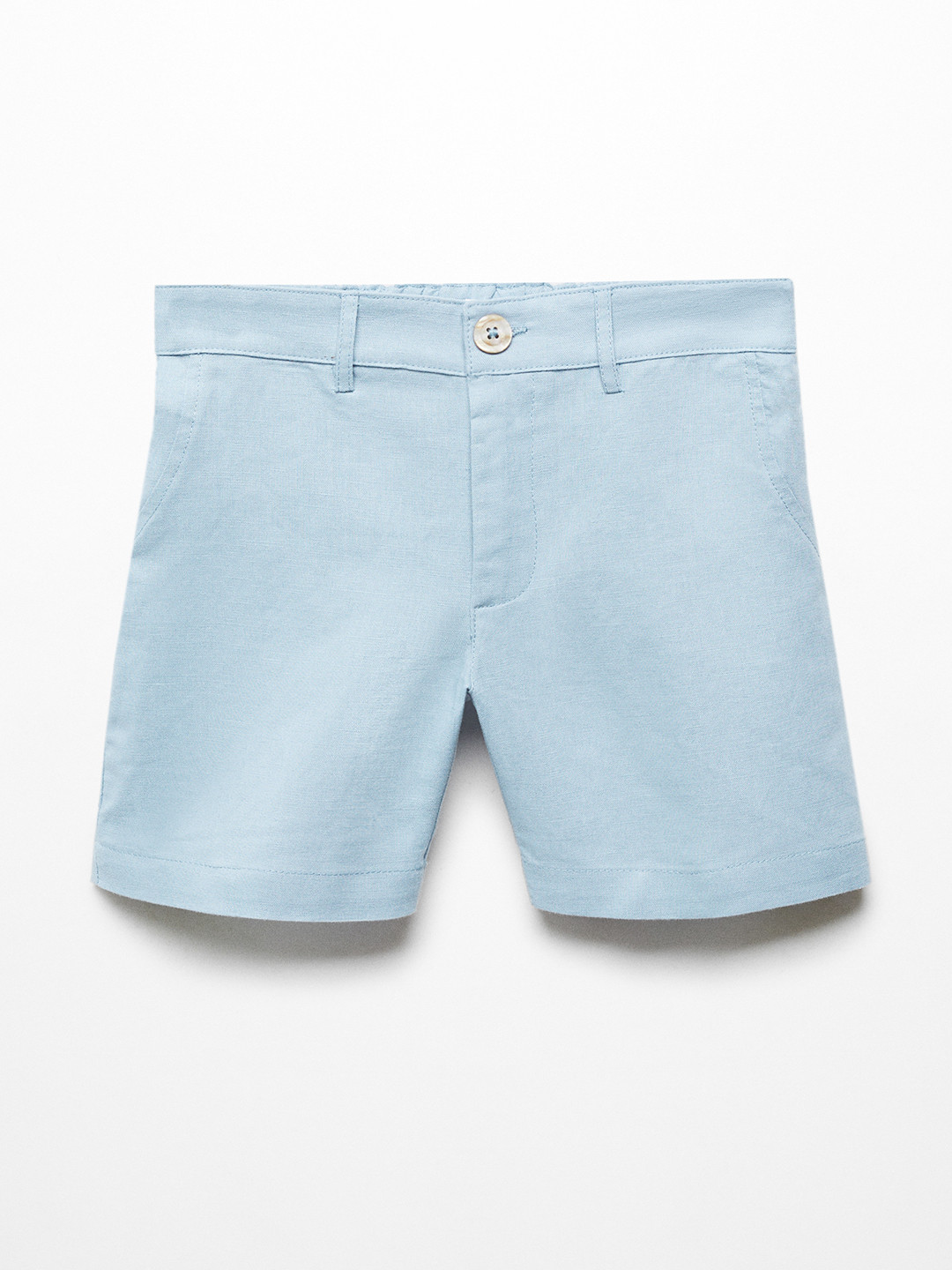 Mango Kids Boys Linen Cotton Shorts