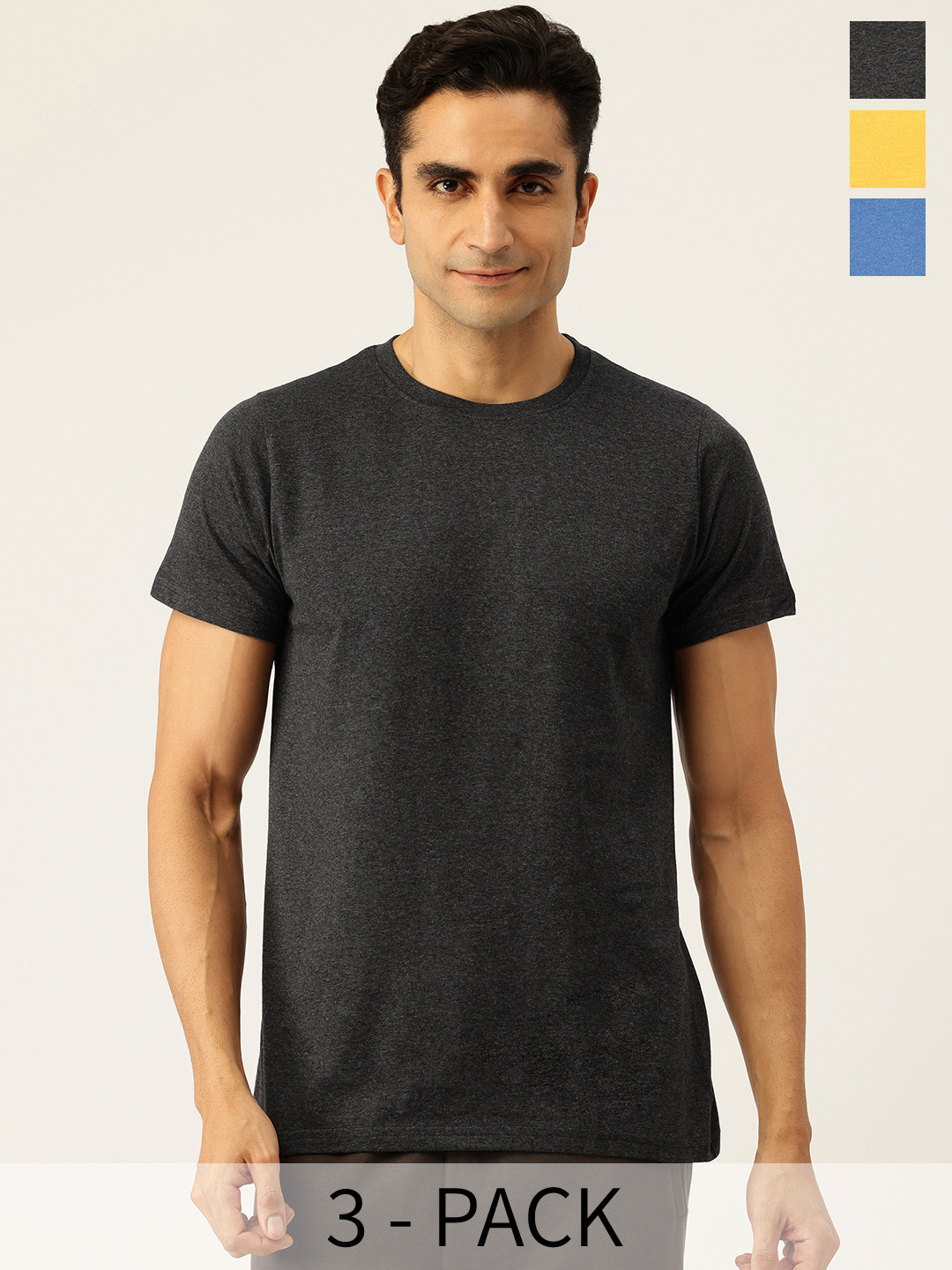 Chromozome Pack of 3 Cotton Rich Lounge T-shirts