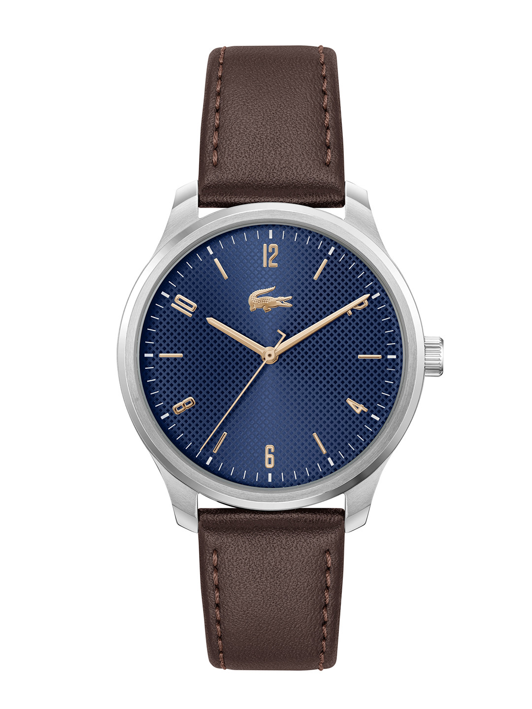 Lacoste Men Patterned Dial & Leather Straps Analogue Watch 2011322