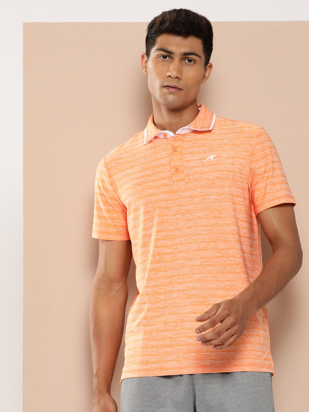 Alcis Men Polo Collar Slim Fit Golf T-shirt