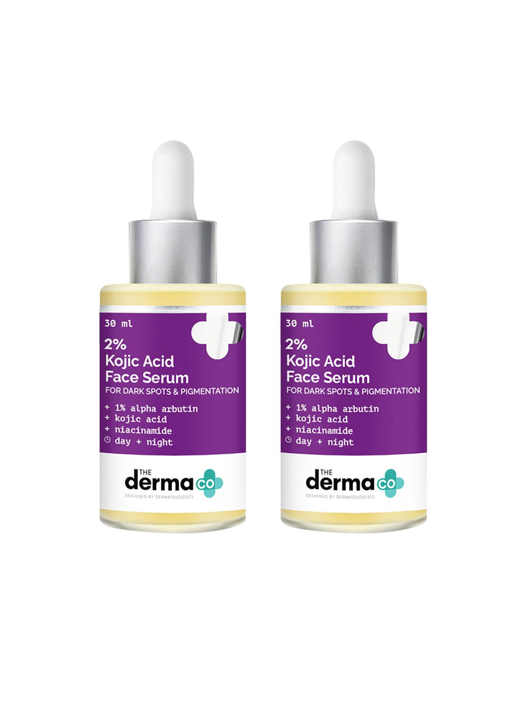 The Derma co. 2% Kojic Acid Face Serum Duo With 1% Alpha Arbutin & Niacinamide - 30ml Each