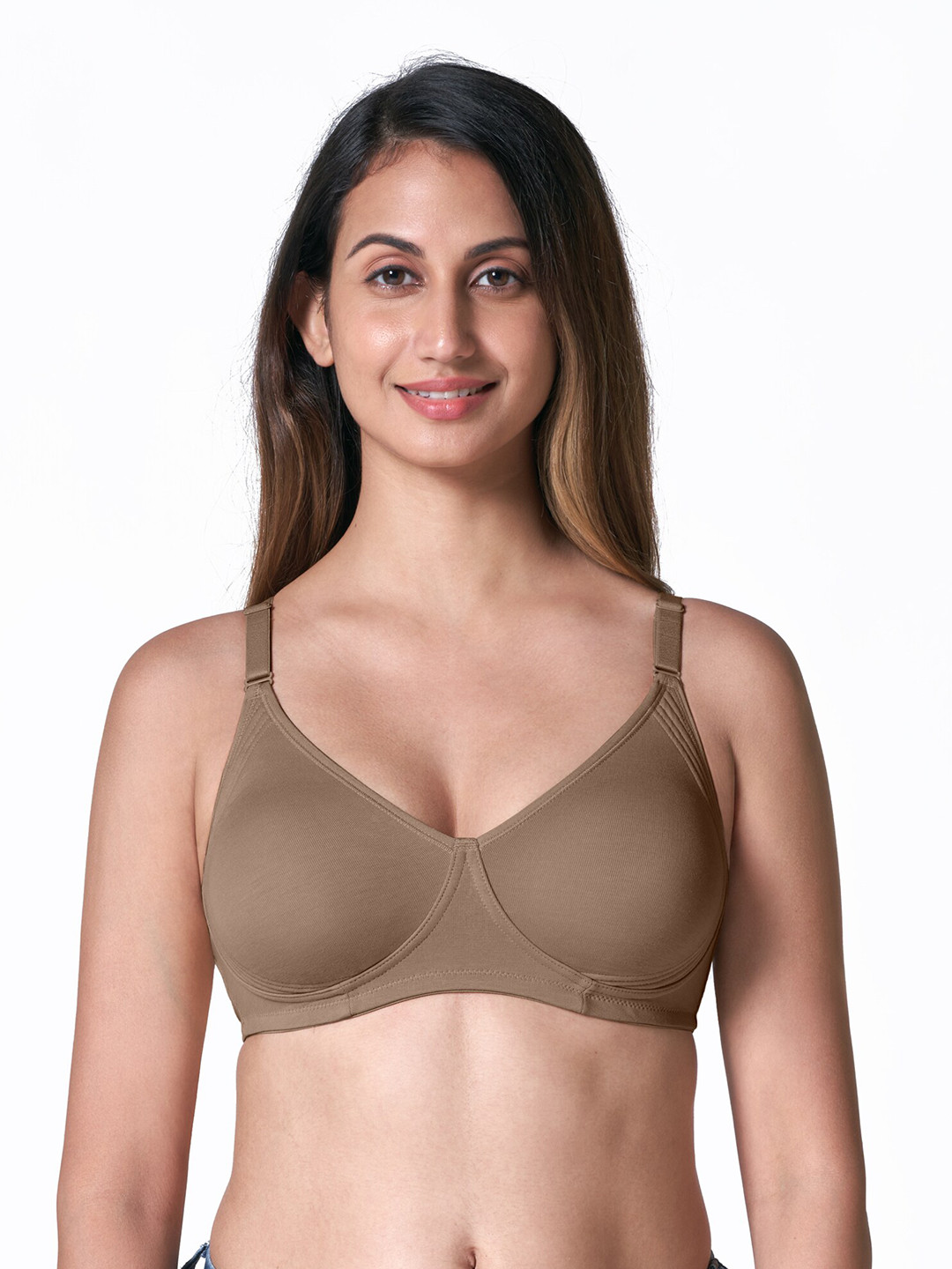 BLOSSOM Double Layered Non Padded Non Wired Encircled Side Shaper Bra