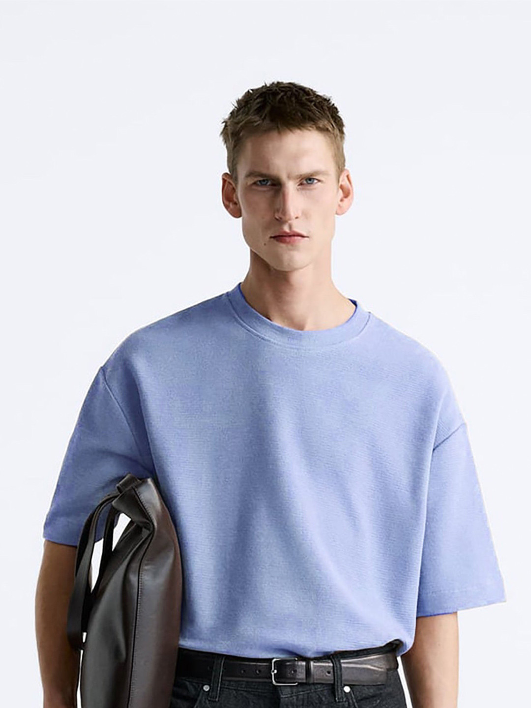 MISCHIEF MONKEY Drop Shoulder Sleeves Pure Cotton Oversized T-shirt
