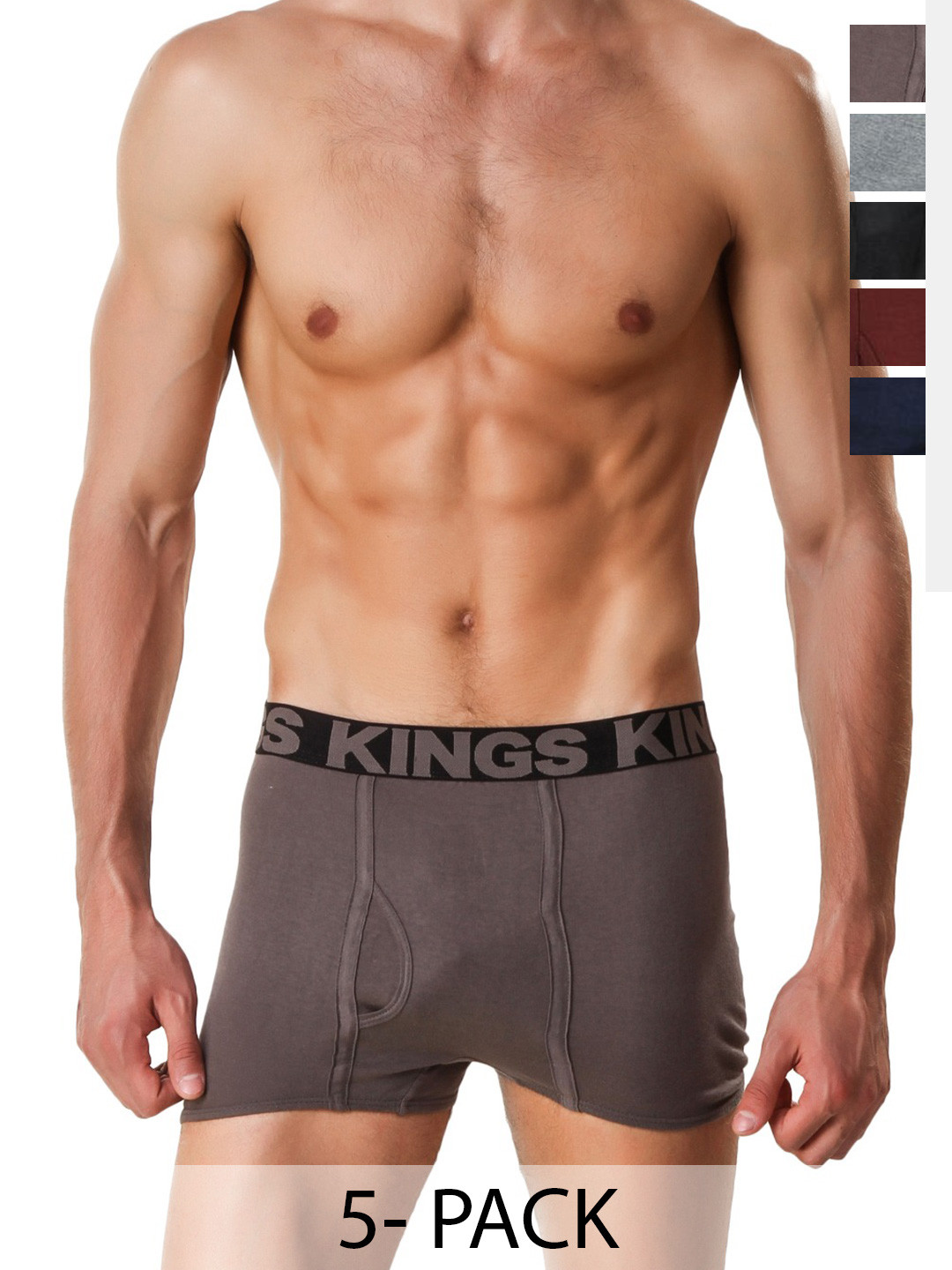 HAP Pack Of 5 Pure Cotton Breathability Trunk kingscombo24-$P