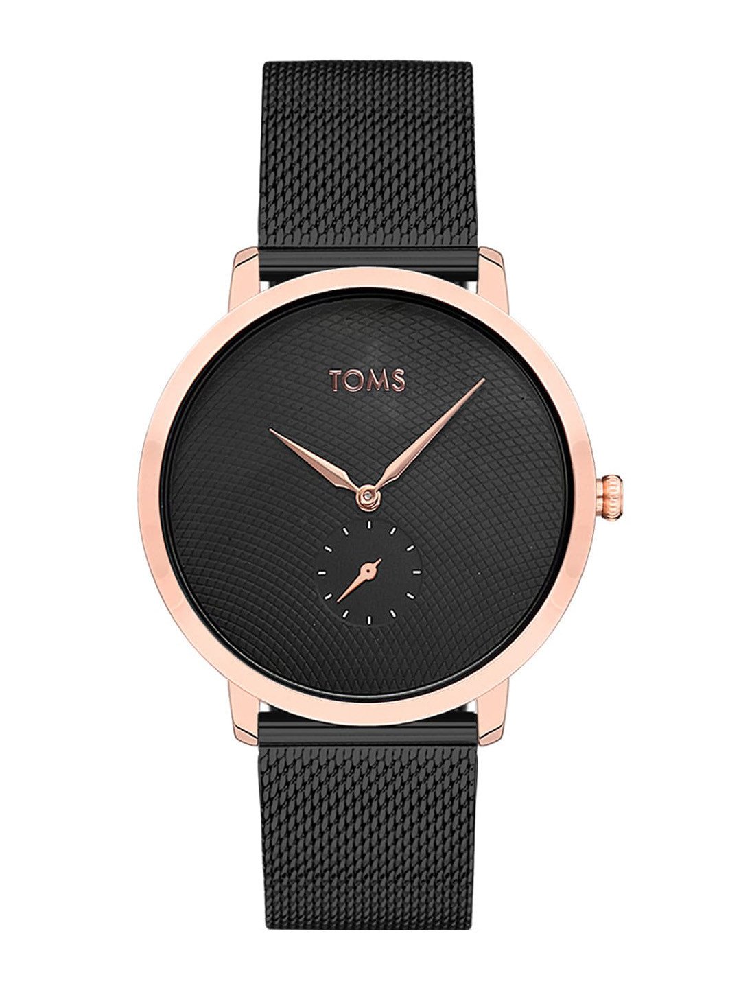 TOMS Men Stainless Steel Bracelet Style Straps Analogue Watch T11019C-R