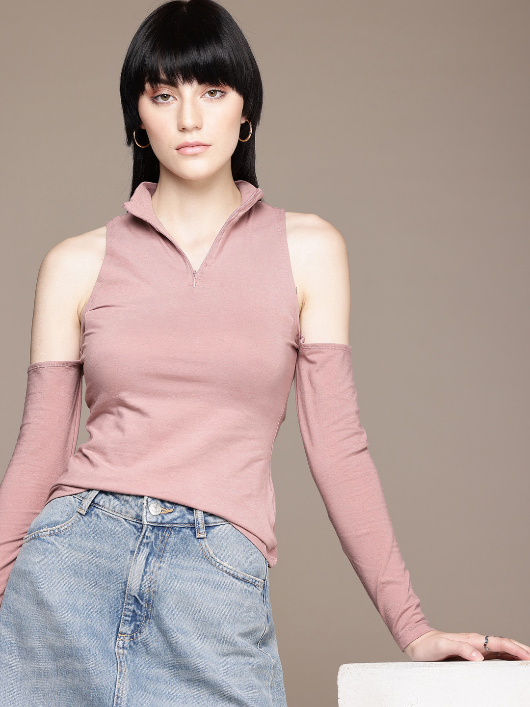 The Roadster Life Co. Cold-Shoulder Styled-Back Top