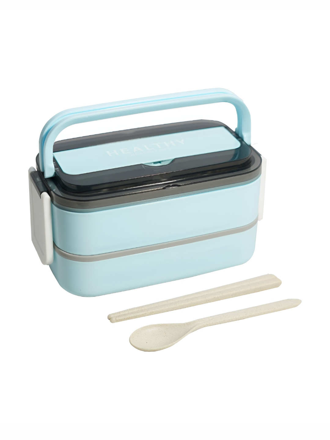UniKart Blue Stainless Steel Leak-Proof Japanese Bento Lunch Box