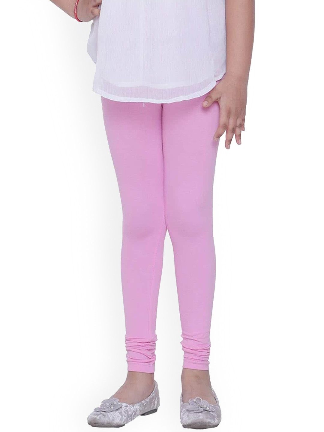 FRENCH KLEIDER Girls 4-Way Stretch Churidar Length Leggings