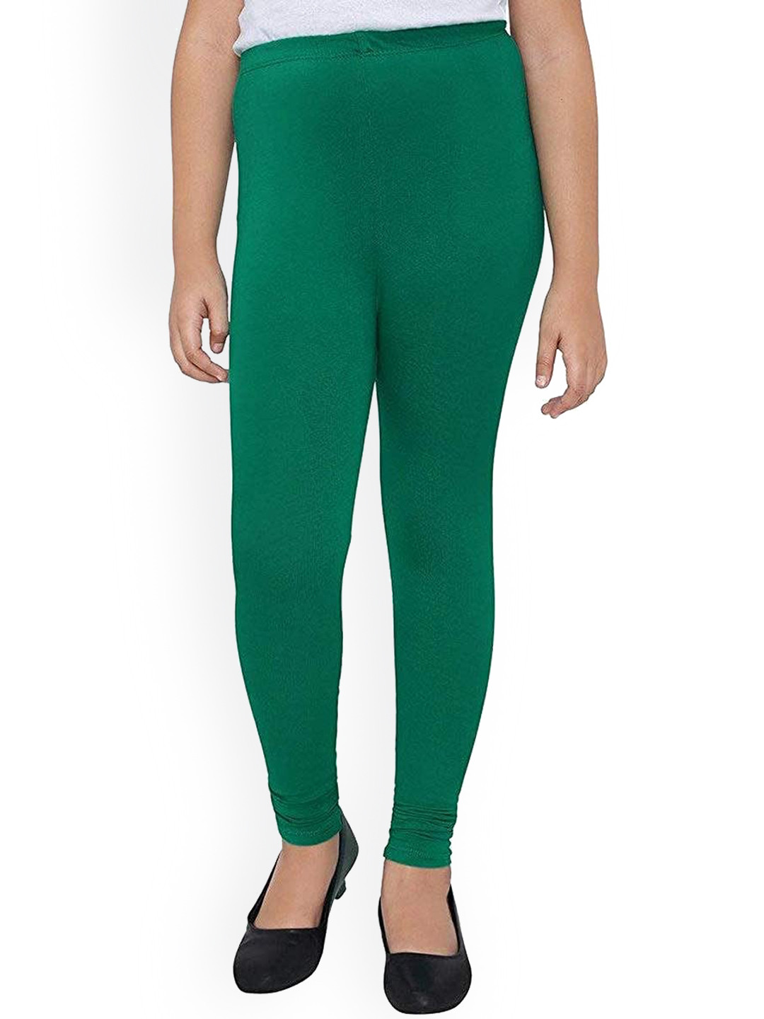 FRENCH KLEIDER Girls 4-Way Stretch Churidar Length Leggings