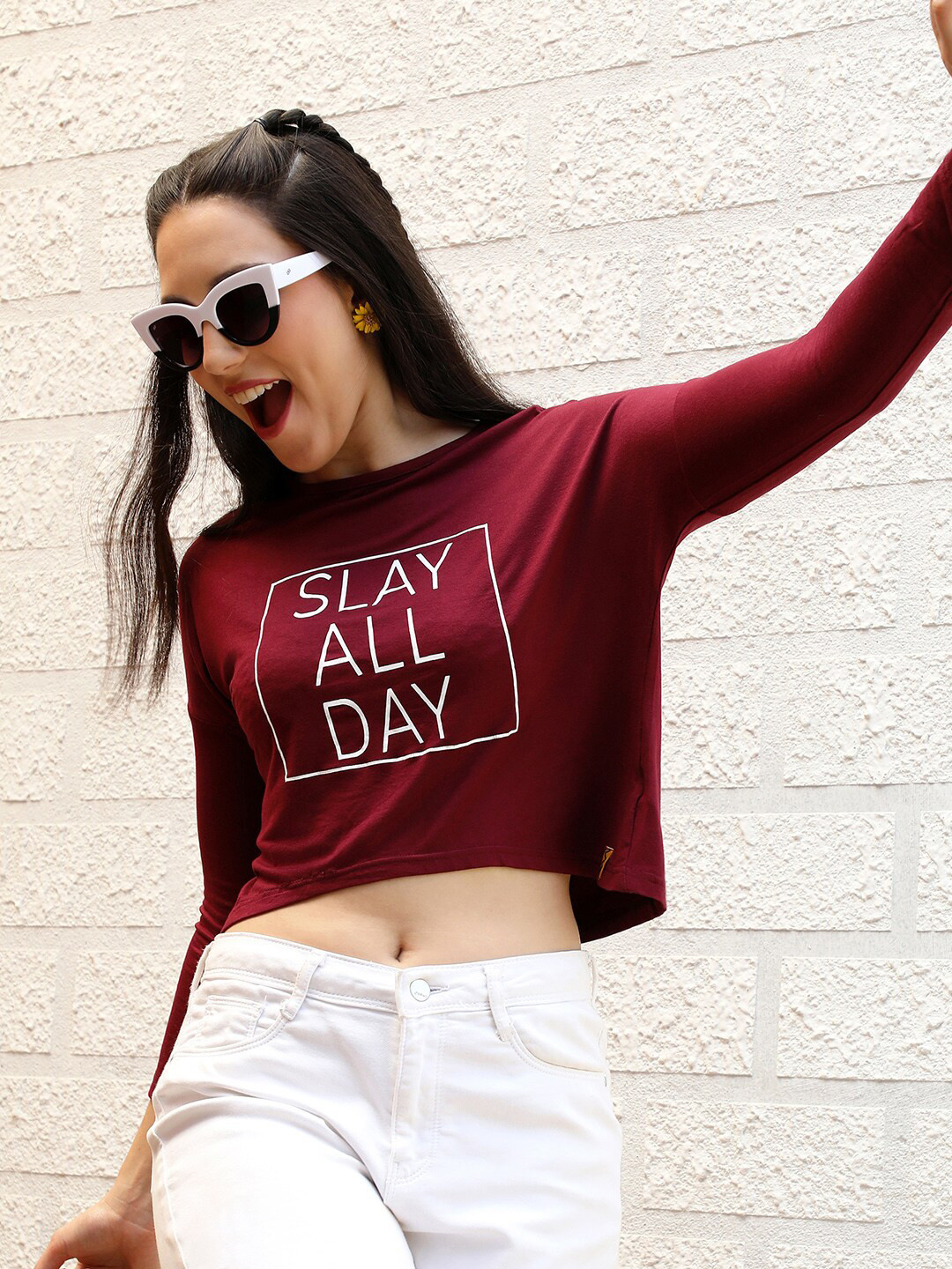 PINACOLADA Print Boxy Crop Top