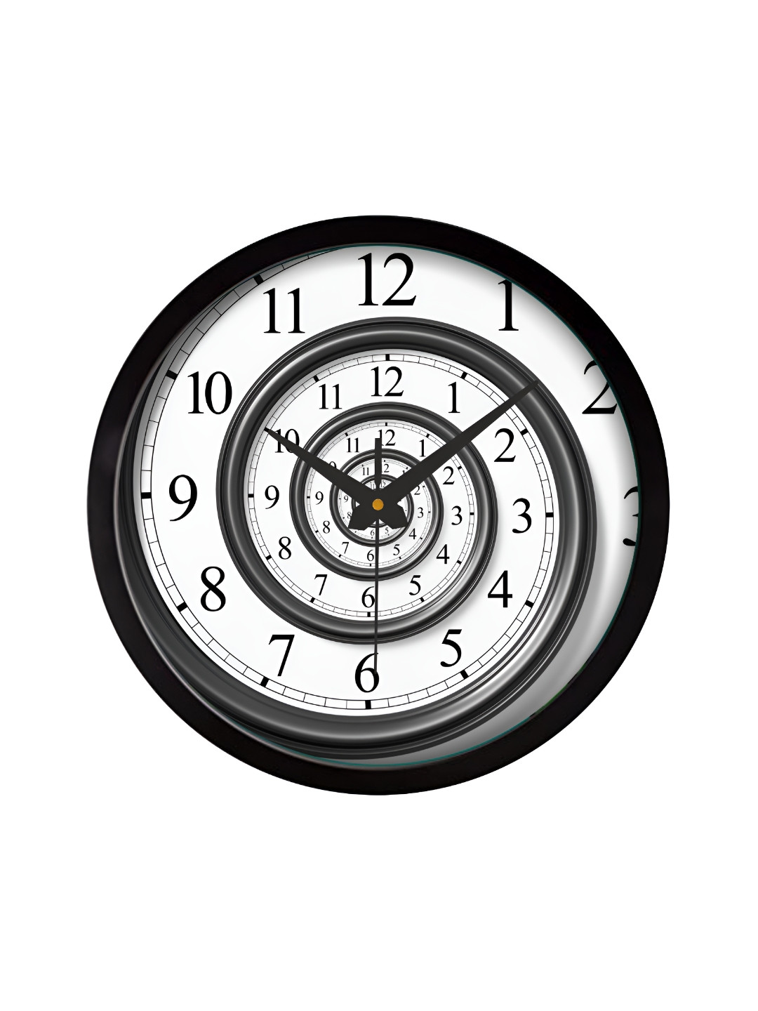 Orex Black Plastic Large Display Round Battery Analogue Wall Clock-30.5cm