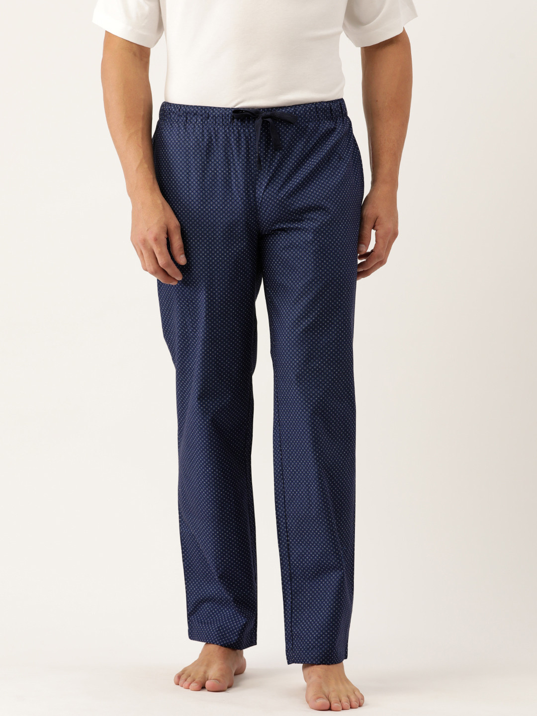 ETC Men Printed Mid-Rise Lounge Pants