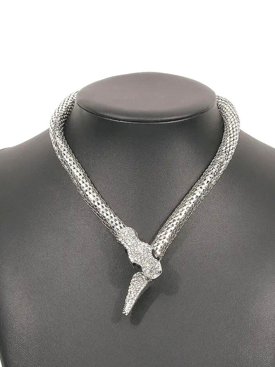SALVE Cubic Zirconia Studded Choker Necklace