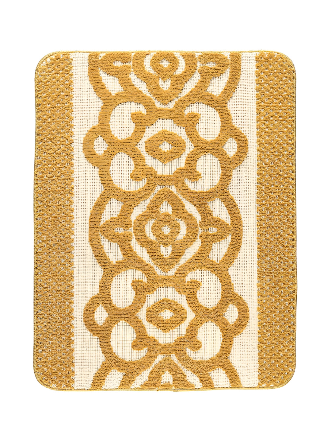 Saral Home Yellow 3000 GSM Microfiber Bathmat