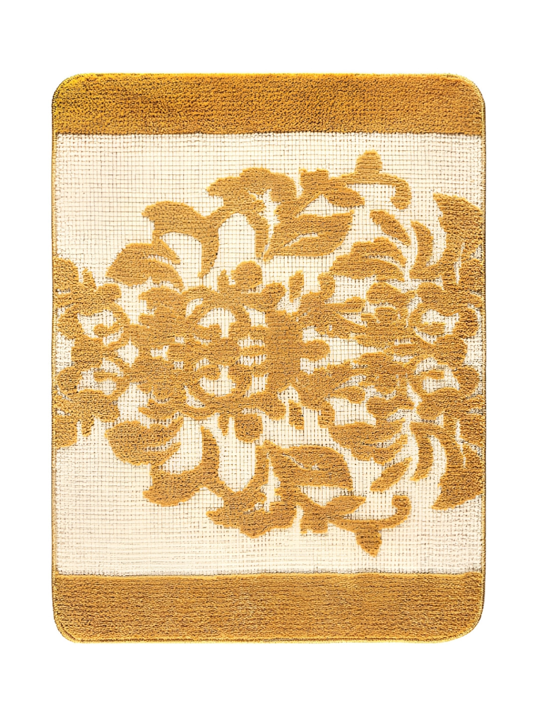 Saral Home Yellow 1850 GSM Microfiber Bathmat