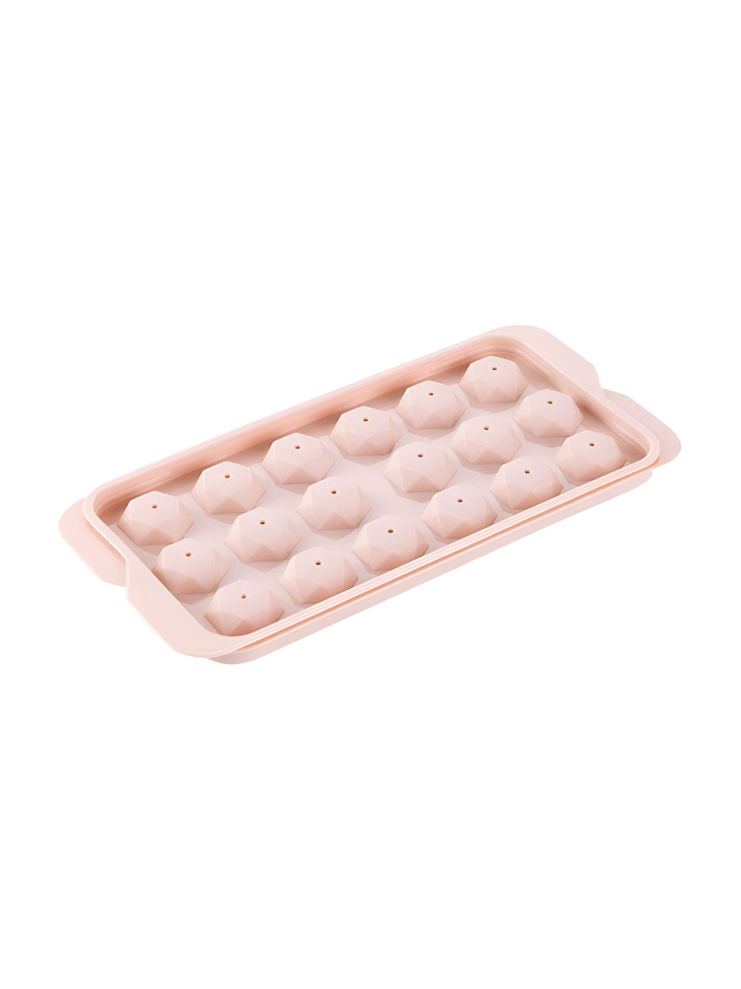 Alexvyan Pink 18 Diamond Pop Up Ice Cube Tray & Lid