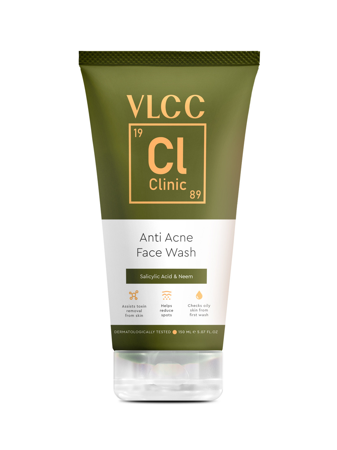 VLCC Clinic Anti Acne Face Wash Enriched With Salicylic Acid & Neem - 150 ml