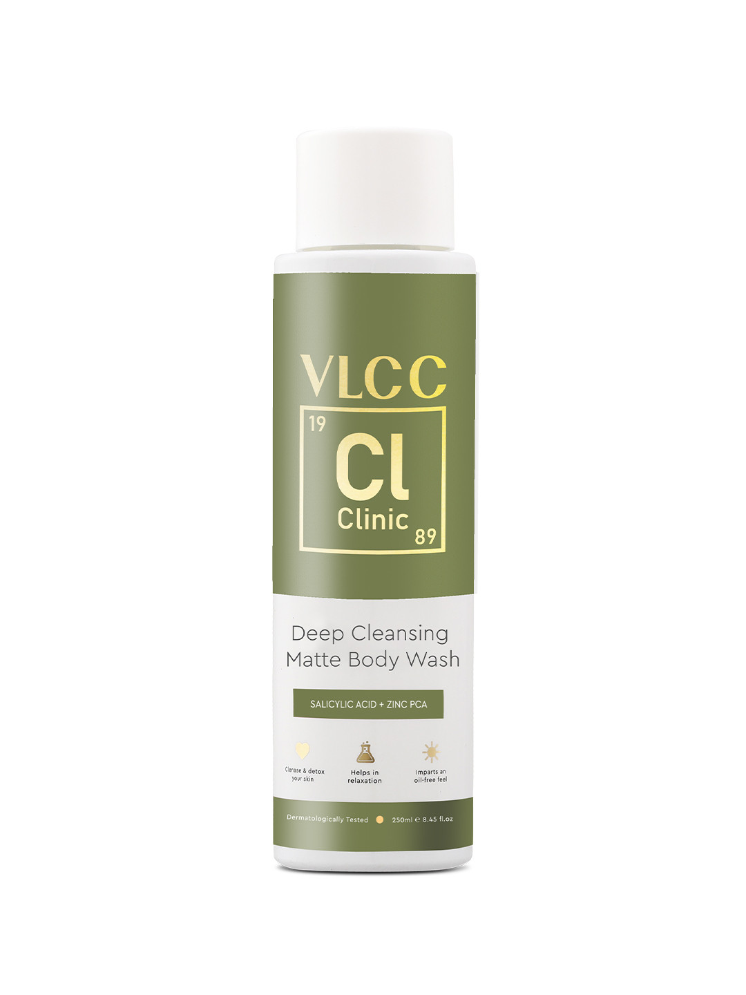 VLCC Clinic Deep Cleansing Matte Body Wash With Salicylic Acid & Zinc PCA - 250 ml