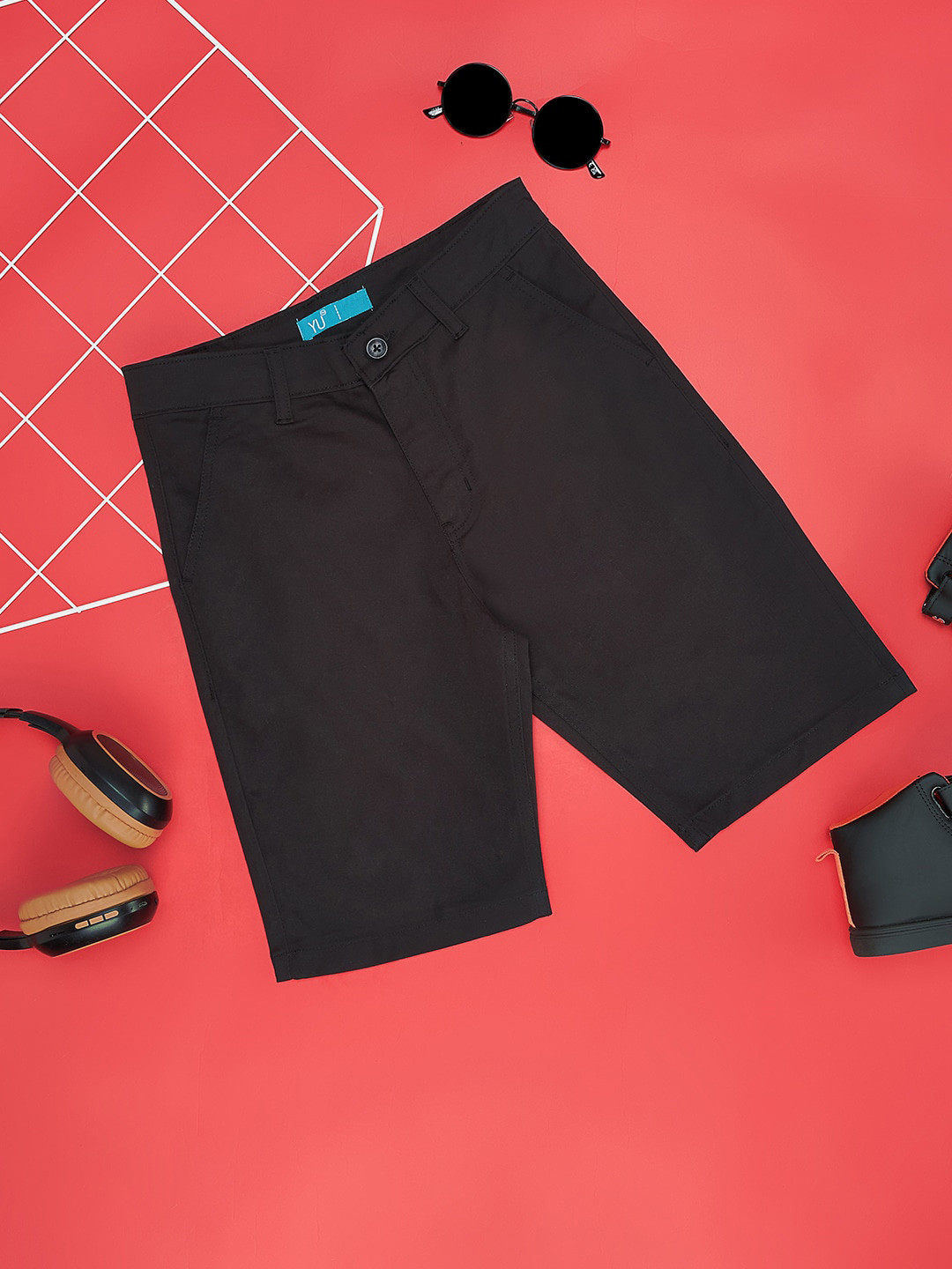 YU by Pantaloons Boys Regular Fit Cotton Chino Shorts