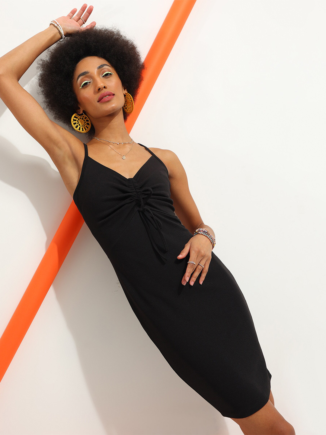 Veni Vidi Vici Bow Detailed Sheath Dress