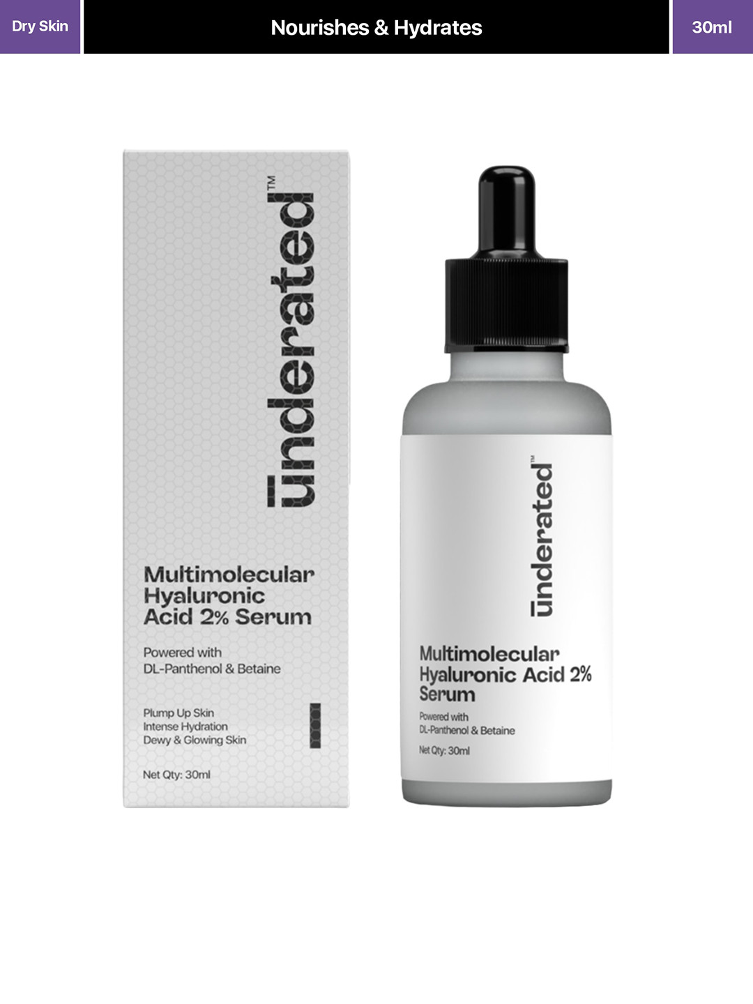 Underated Multimolecular Hyaluronic Acid Serum - 30ml