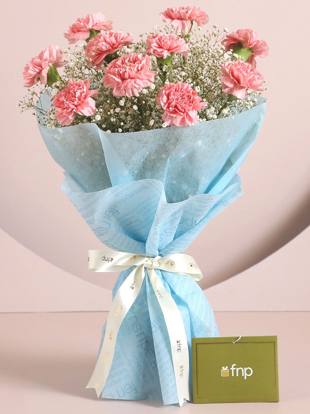 fnp 10-Pink Carnation Fresh Flowers Bouquet