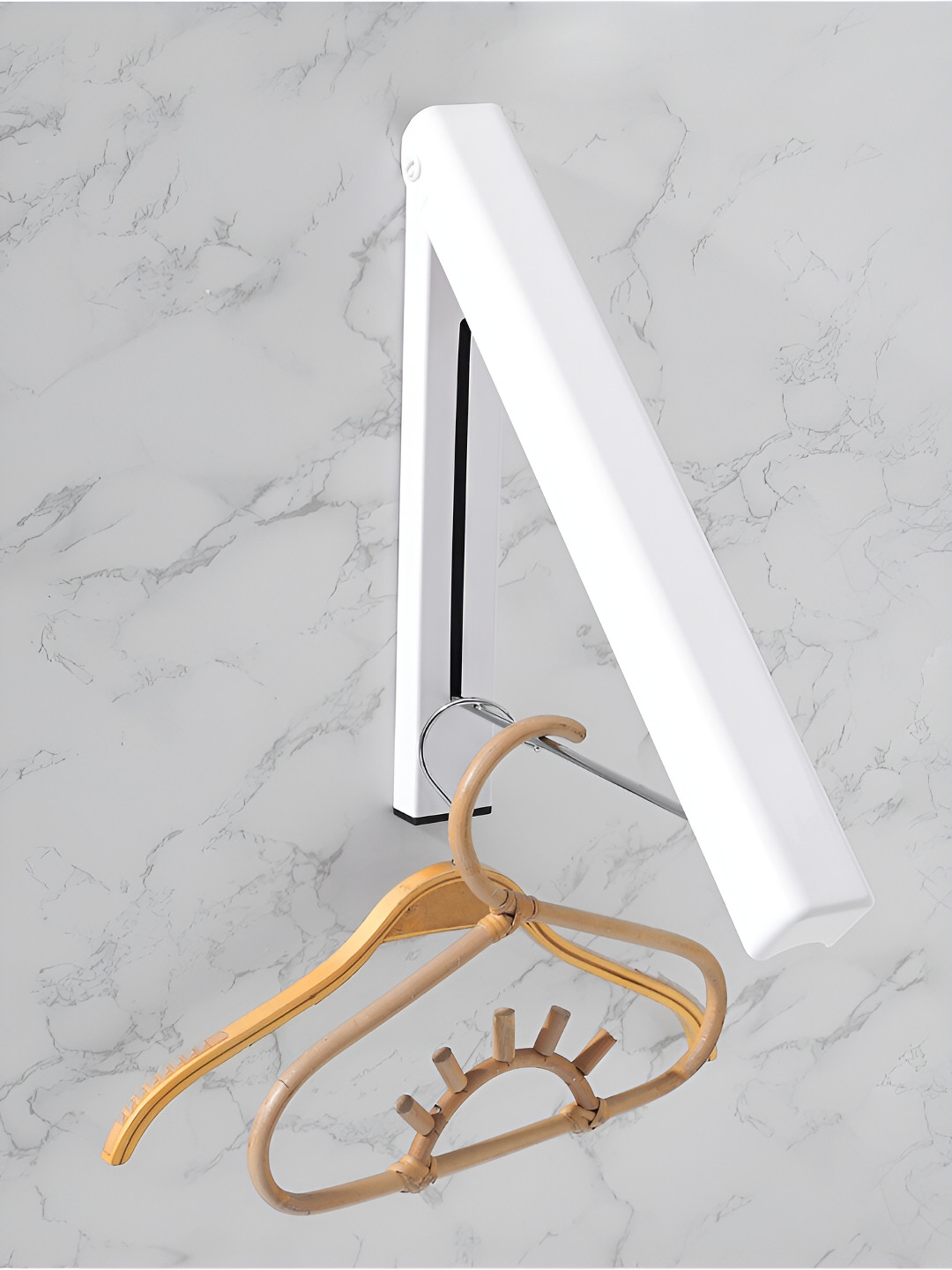 Kuber Industries White Iron Mounted Drying Rack