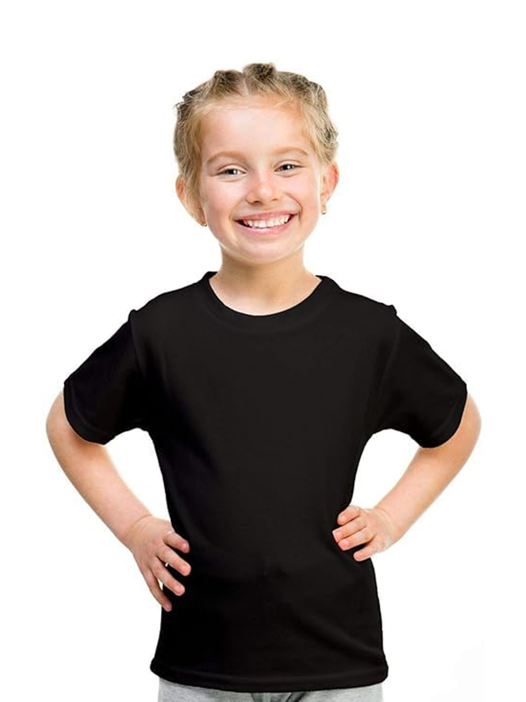 BAESD Kids Drop-Shoulder Sleeves Bio Finish Raw Edge T-shirt