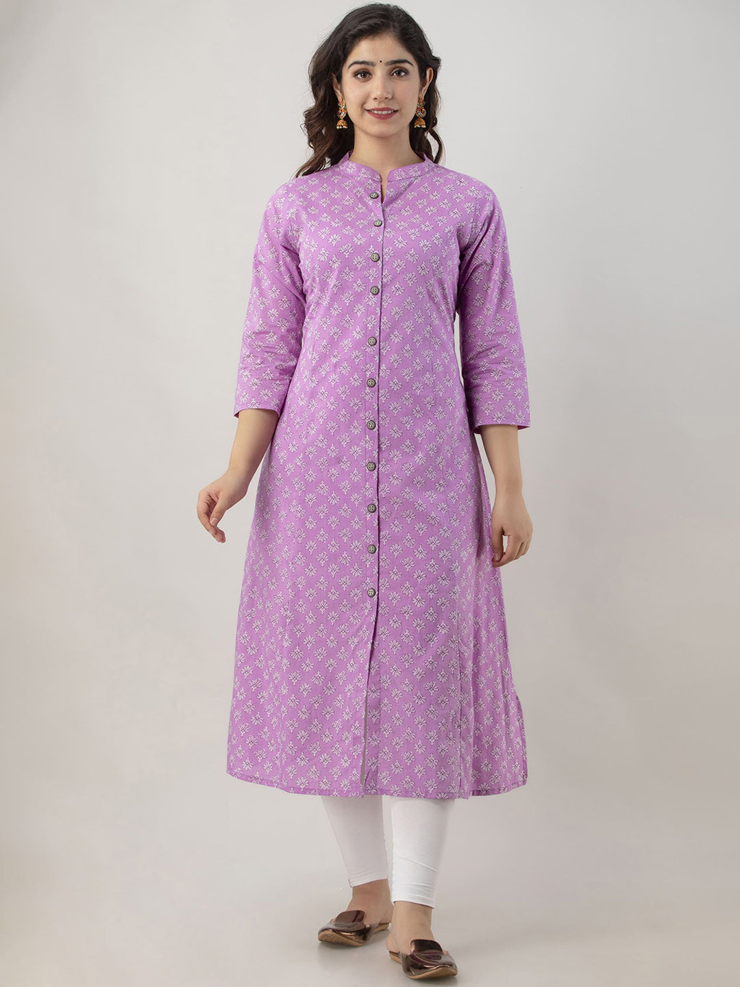 VARICOS Women Checked Thread Work Kurta