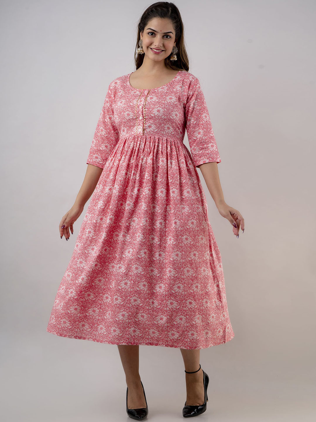 VARICOS Women Ethnic Motifs Printed Anarkali Kurta