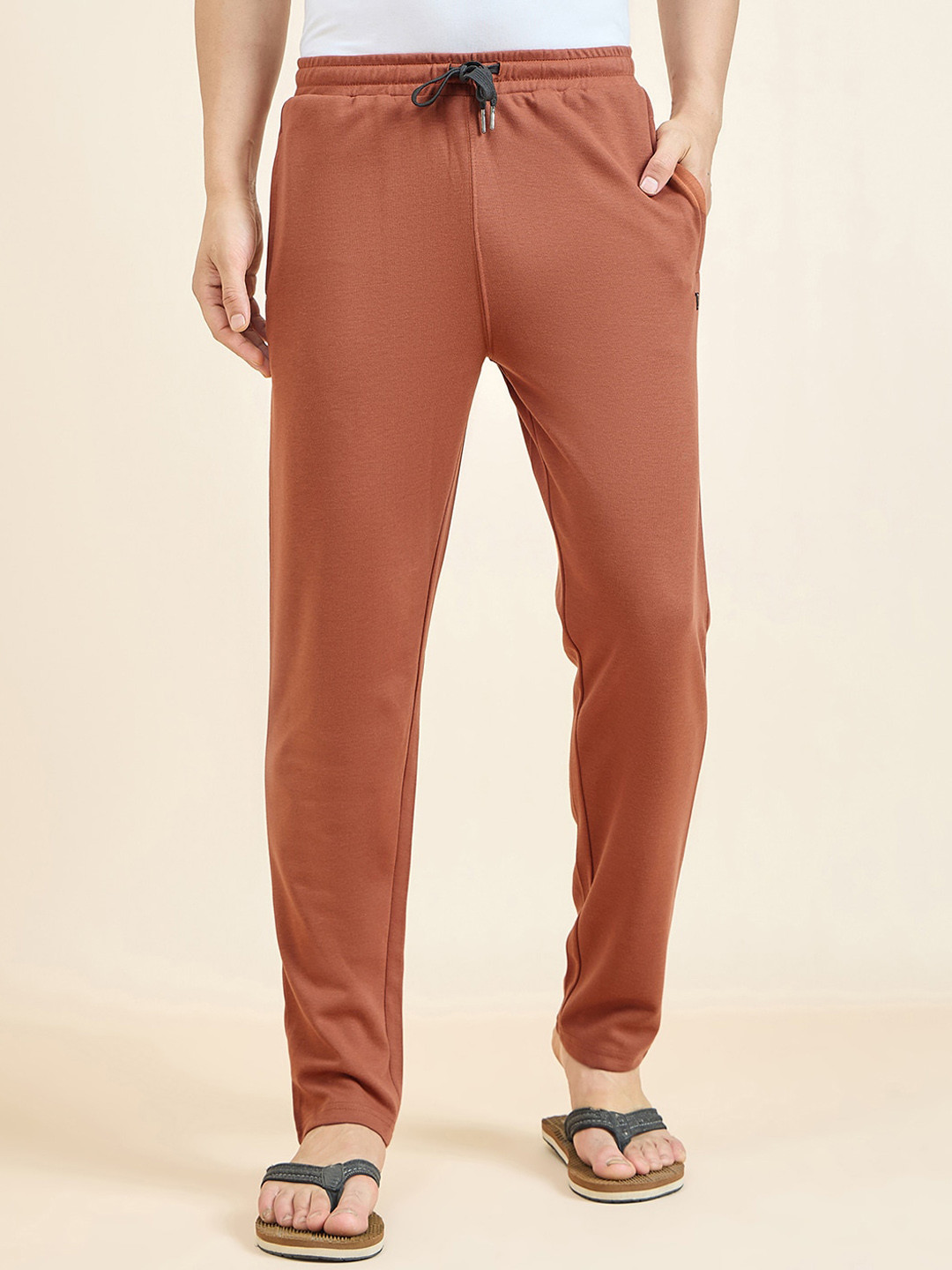Sweet Dreams Men Brown Mid-Rise Track Pant