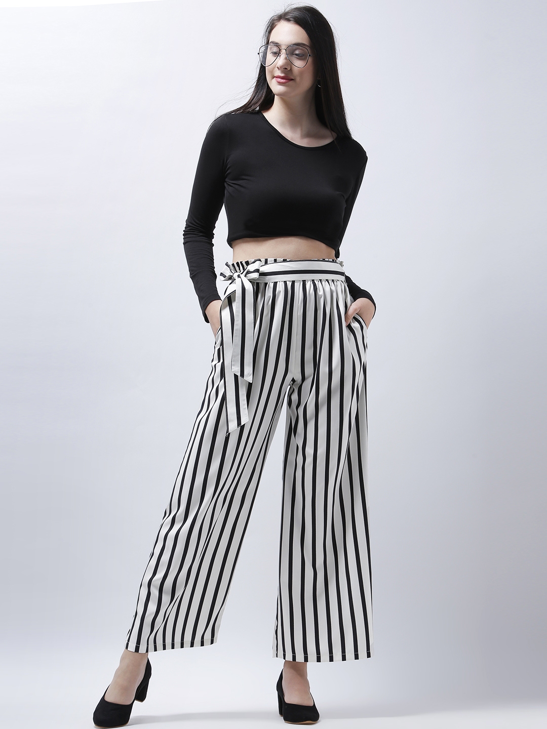 palazzo pants with top myntra