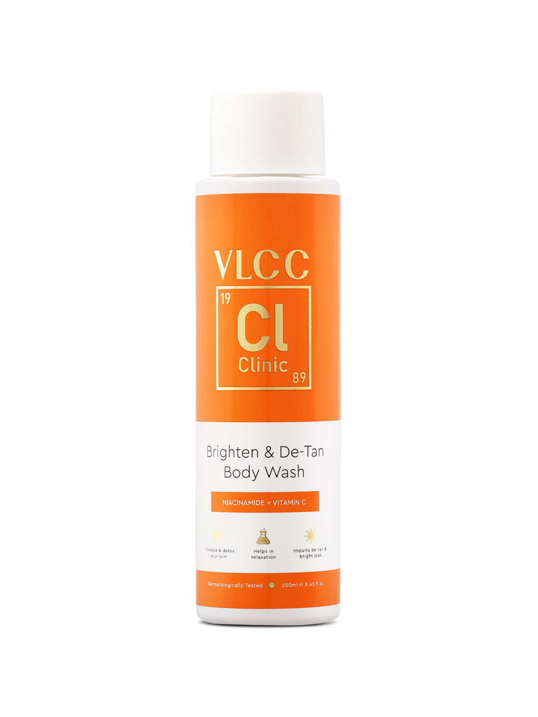 VLCC Clinic Brighten & De-Tan Body Wash with Niacinamide, Vitamin C & Glycerine - 250 ml