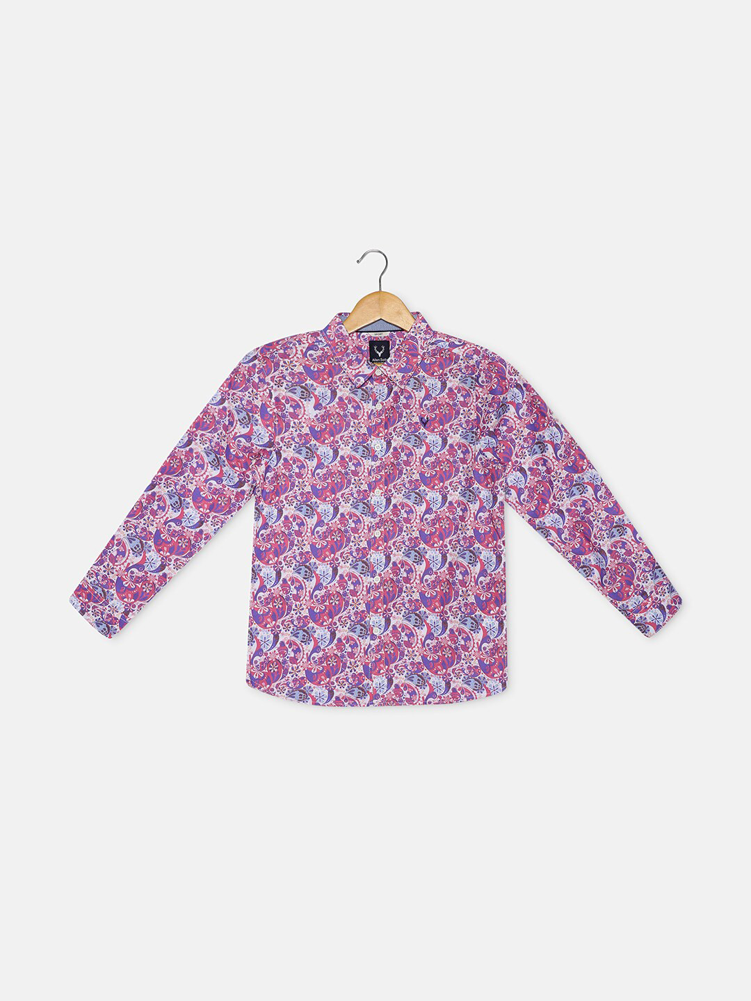 Allen Solly Junior Boys Slim Fit Opaque Printed Casual Shirt