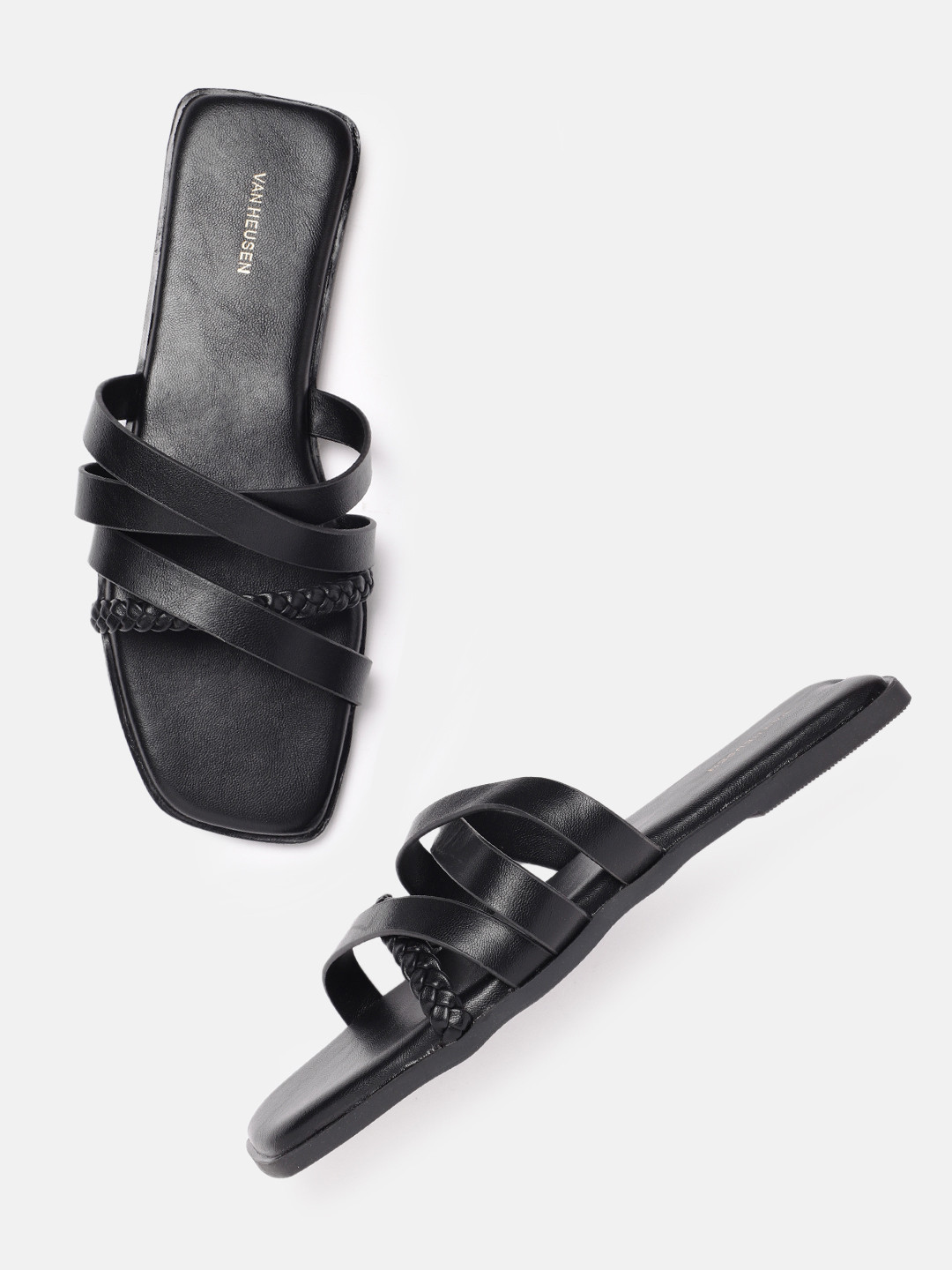 Van Heusen Women Strappy Open Toe Flats